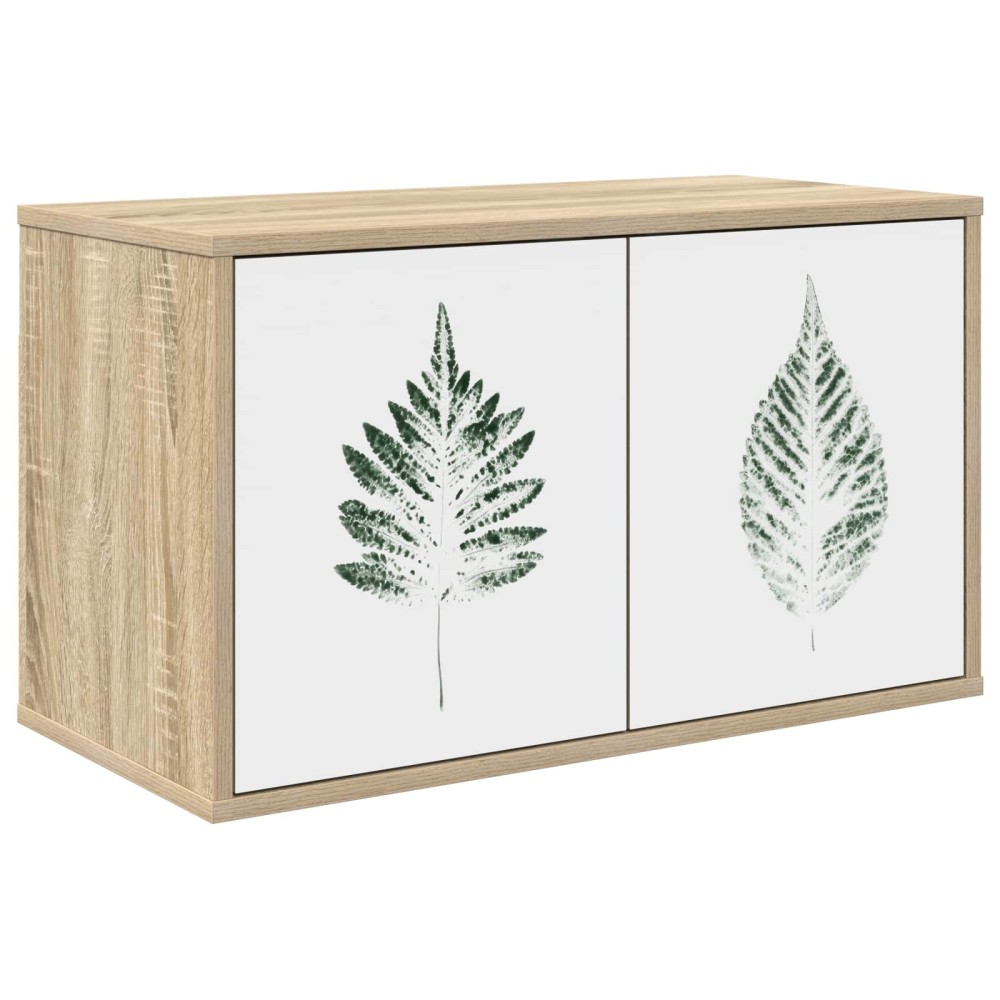 vidaXL Κρεμαστός θρανίο τηλεόρασης HANAU 69 x 33 x 40 εκ Sonoma Δρυς