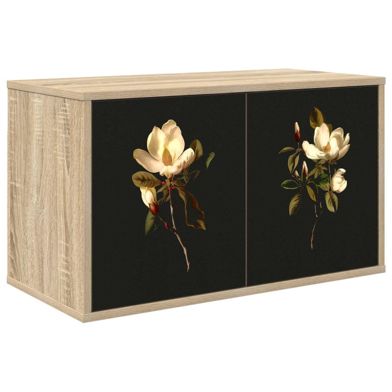 vidaXL Κρεμαστός θρανίο τηλεόρασης BREMEN 69 x 33 x 40 εκ Sonoma Δρυς