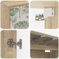 vidaXL Κρεμαστός θρανίο τηλεόρασης GOTHA 69 x 33 x 40 εκ Sonoma Δρυς