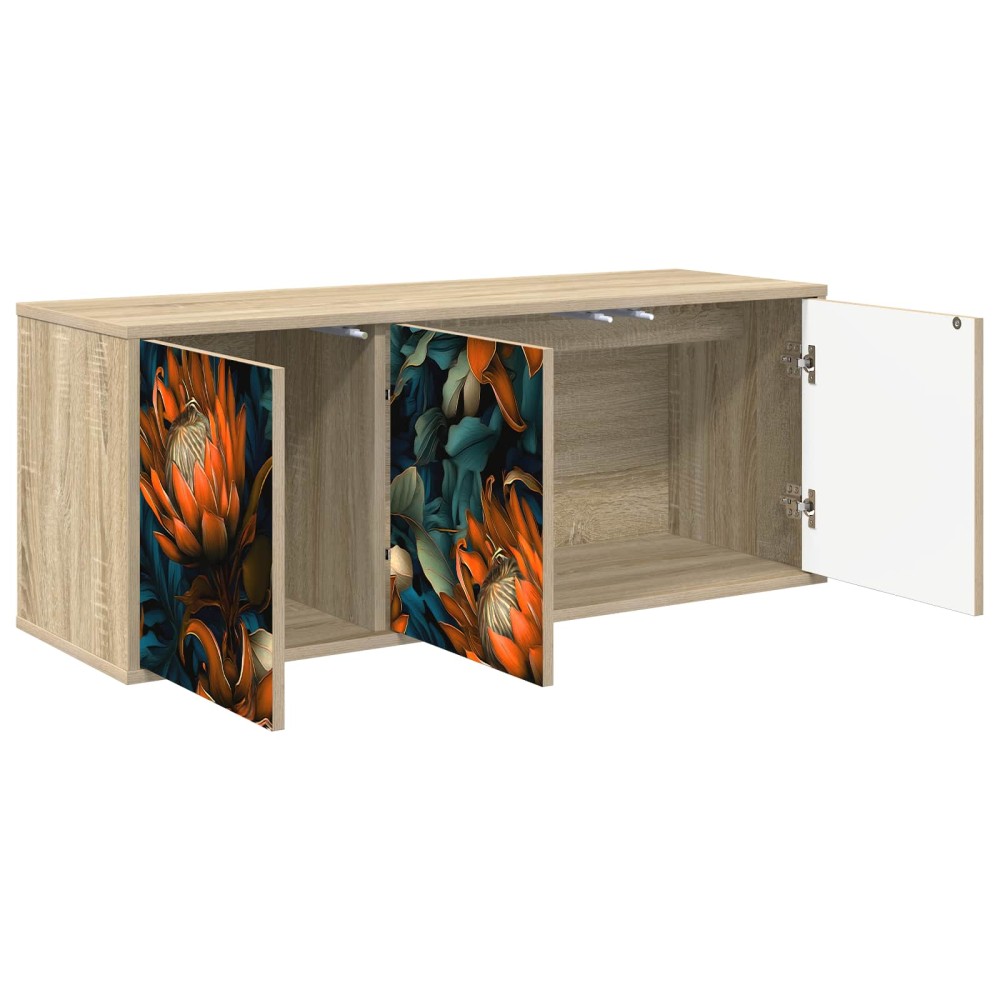 vidaXL Κρεμαστός θρανίο τηλεόρασης LOCHEM 102 x 33 x 40 εκ.