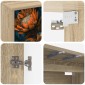 vidaXL Κρεμαστός θρανίο τηλεόρασης LOCHEM 102 x 33 x 40 εκ.