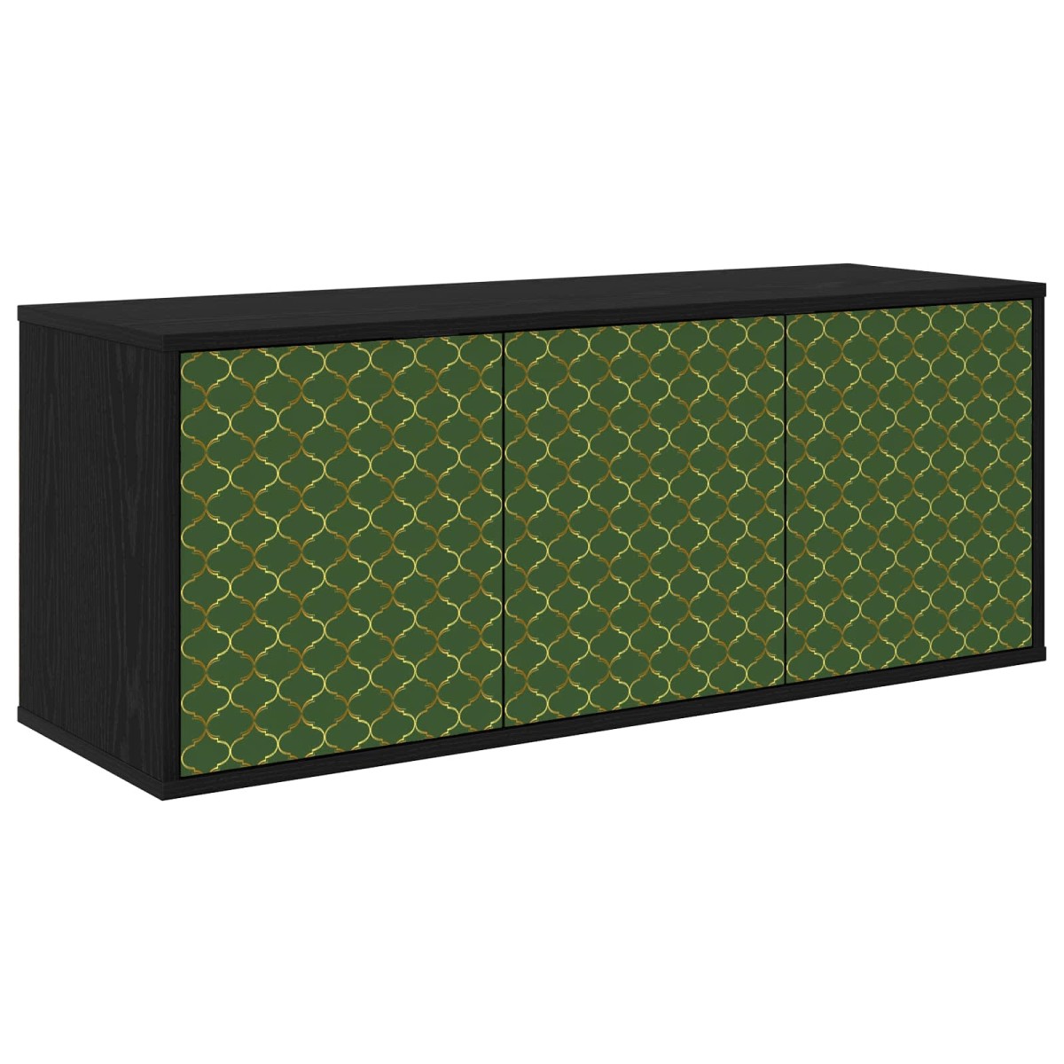 vidaXL Κρεμαστός θρανίο τηλεόρασης GELEEN 102 x 33 x 40 εκ. Μαύρη Δρυς