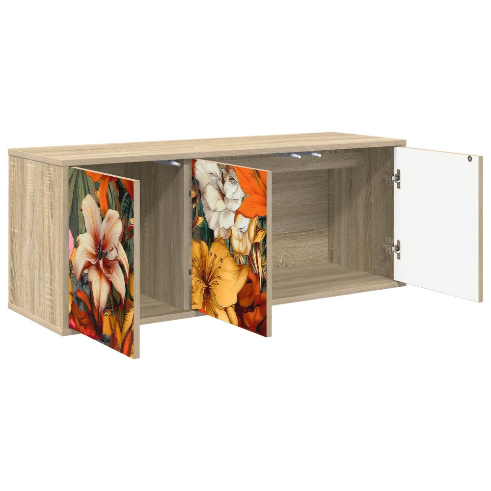 vidaXL Κρεμαστός θρανίο τηλεόρασης GENNEP 102 x 33 x 40 εκ.