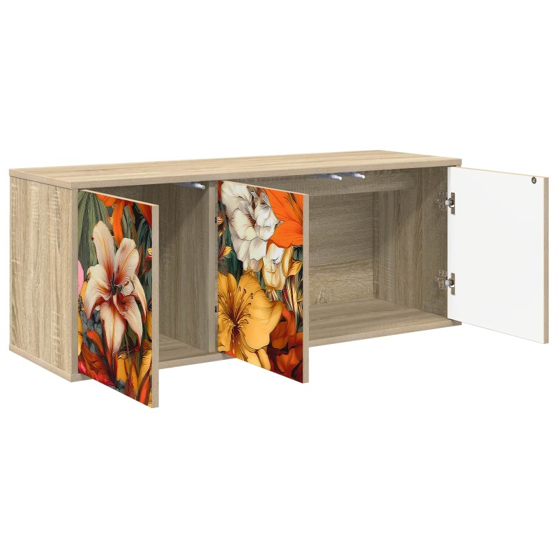 vidaXL Κρεμαστός θρανίο τηλεόρασης GENNEP 102 x 33 x 40 εκ.