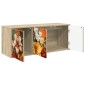 vidaXL Κρεμαστός θρανίο τηλεόρασης GENNEP 102 x 33 x 40 εκ.