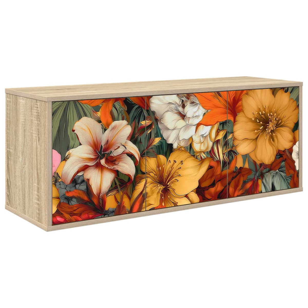 vidaXL Κρεμαστός θρανίο τηλεόρασης GENNEP 102 x 33 x 40 εκ.