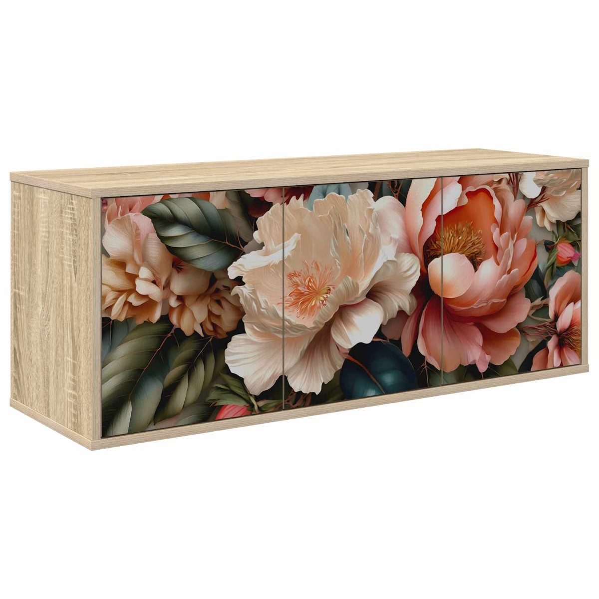 vidaXL Κρεμαστός θρανίο τηλεόρασης BORNE 102 x 33 x 40 εκ. Sonoma Δρυς