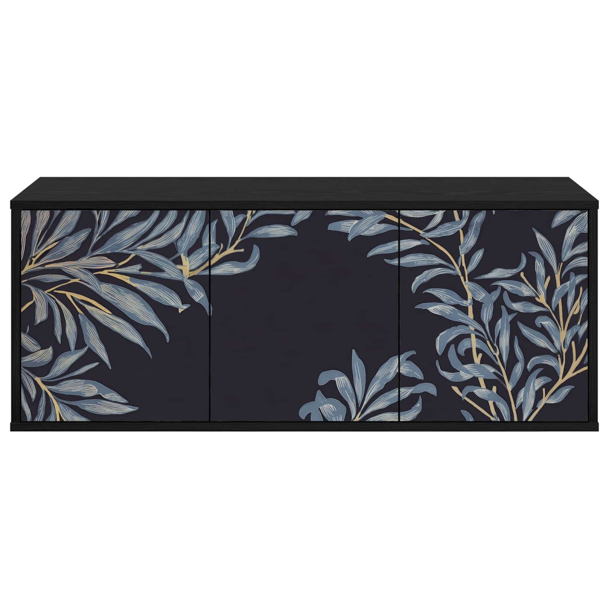 vidaXL Κρεμαστός θρανίο τηλεόρασης DOKKUM 102 x 33 x 40 εκ. Μαύρη Δρυς