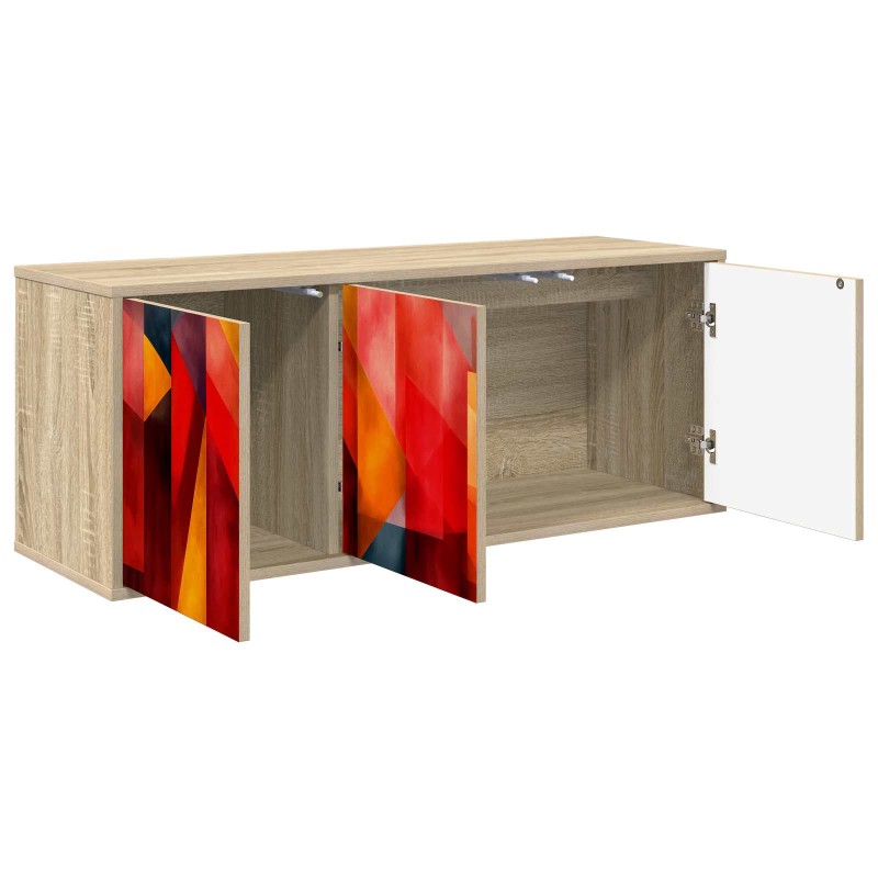 vidaXL Κρεμαστός θρανίο τηλεόρασης HEESCH 102 x 33 x 40 εκ.
