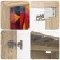 vidaXL Κρεμαστός θρανίο τηλεόρασης HEESCH 102 x 33 x 40 εκ.