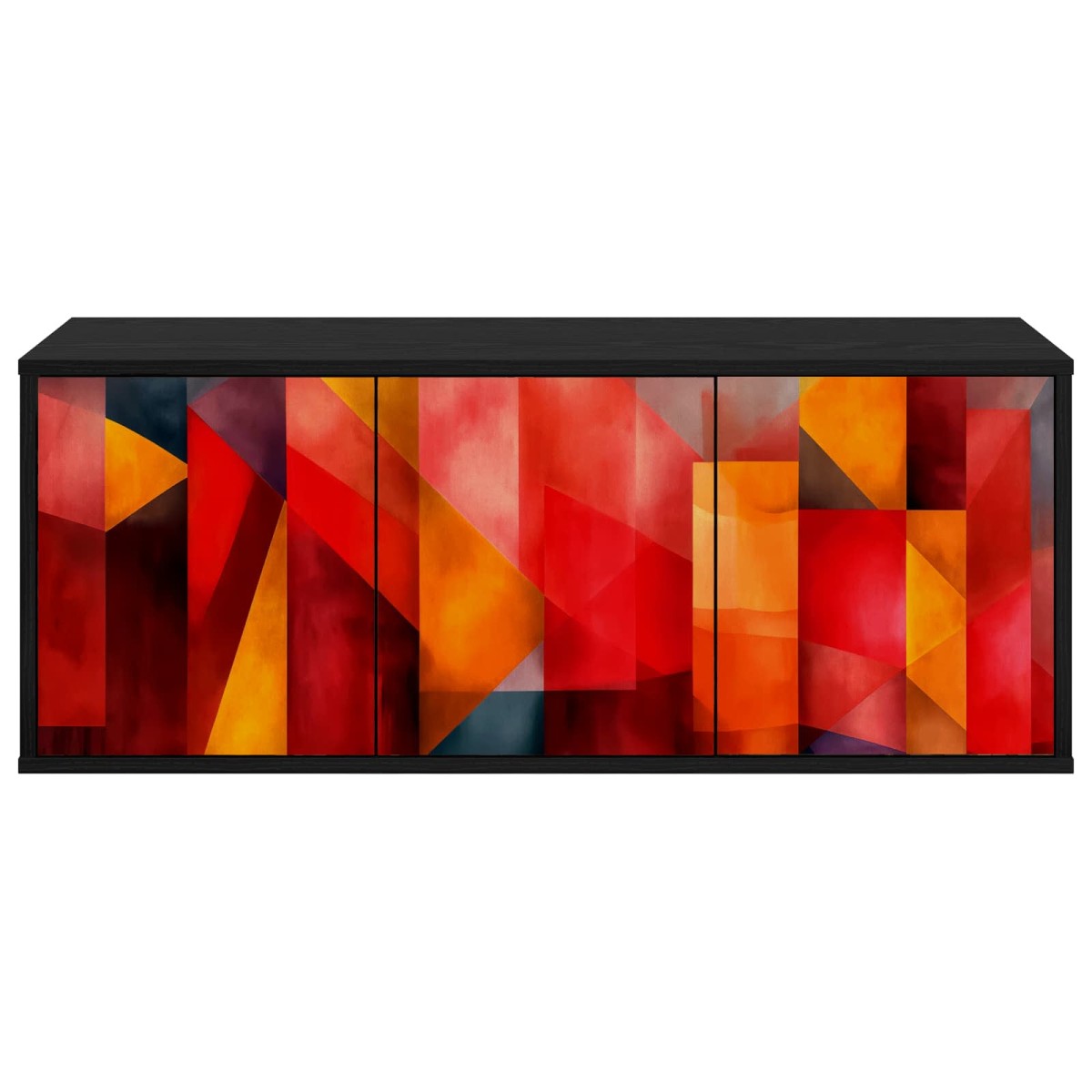 vidaXL Κρεμαστός θρανίο τηλεόρασης HEESCH 102 x 33 x 40 εκ. Μαύρη Δρυς