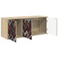 vidaXL Κρεμαστός θρανίο τηλεόρασης OMMEN 102 x 33 x 40 εκ. Sonoma Δρυς