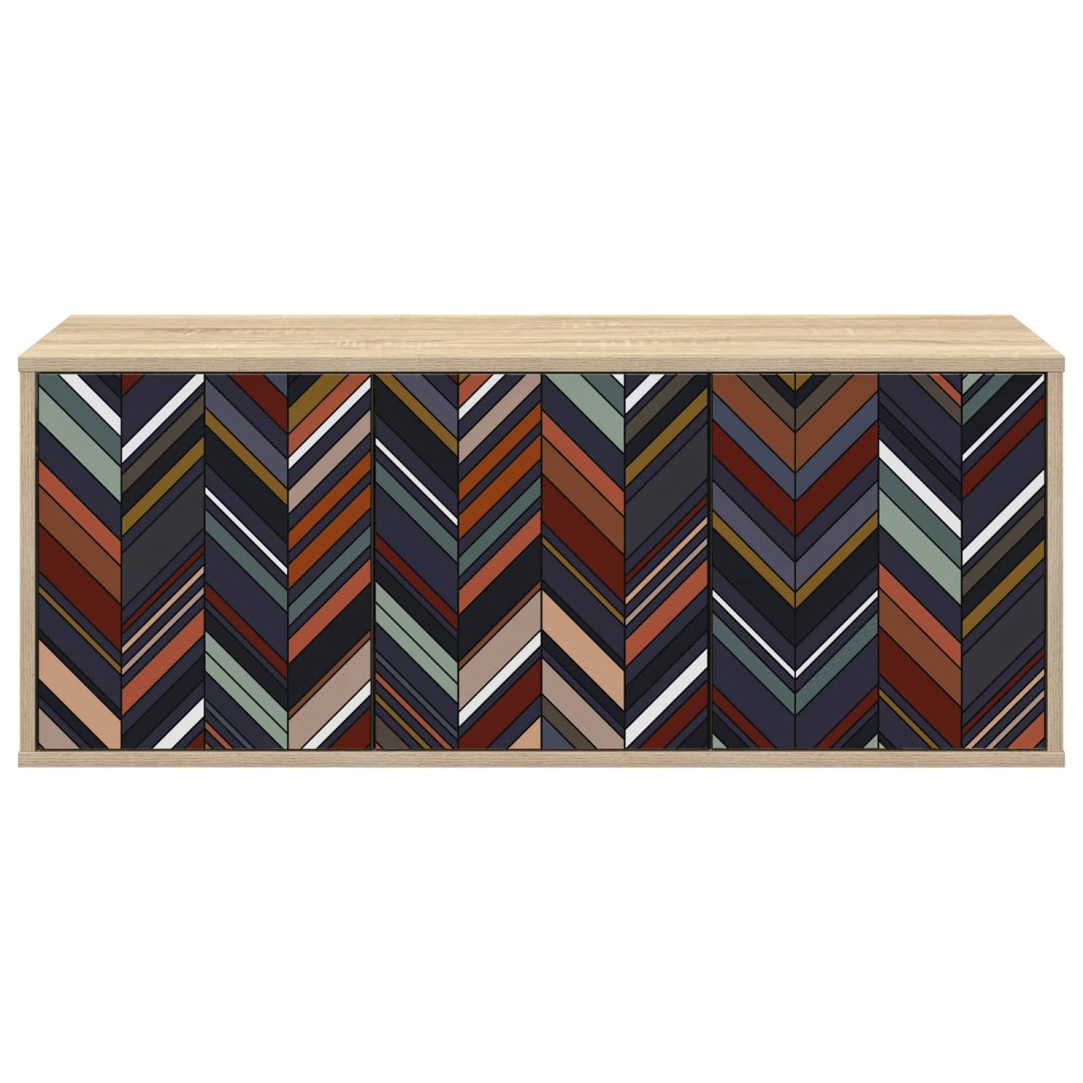 vidaXL Κρεμαστός θρανίο τηλεόρασης OMMEN 102 x 33 x 40 εκ. Sonoma Δρυς