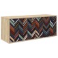 vidaXL Κρεμαστός θρανίο τηλεόρασης OMMEN 102 x 33 x 40 εκ. Sonoma Δρυς