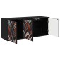 vidaXL Κρεμαστός θρανίο τηλεόρασης OMMEN 102 x 33 x 40 εκ. Μαύρη Δρυς
