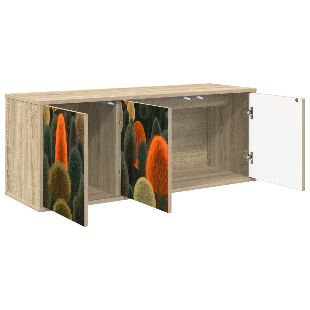 vidaXL Κρεμαστός θρανίο τηλεόρασης ZAANDAM 102 x 33 x 40 εκ.