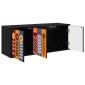 vidaXL Κρεμαστός θρανίο τηλεόρασης ESSEN 102 x 33 x 40 εκ. Μαύρη Δρυς