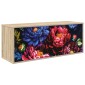 vidaXL Κρεμαστός θρανίο τηλεόρασης KIEL 102 x 33 x 40 εκ. Sonoma Δρυς