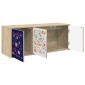 vidaXL Κρεμαστός θρανίο τηλεόρασης MAINZ 102 x 33 x 40 εκ. Sonoma Δρυς