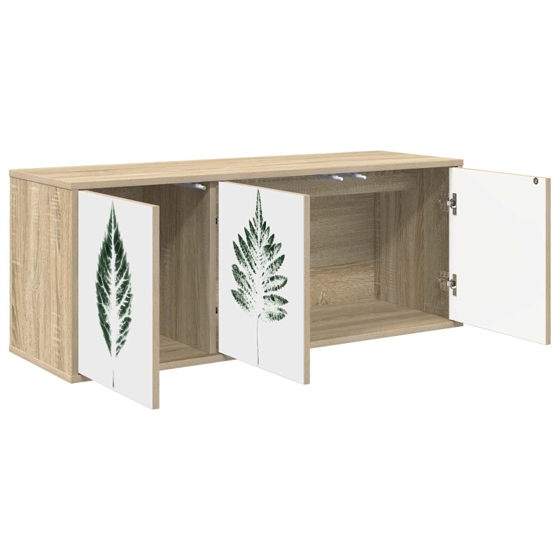 vidaXL Κρεμαστός θρανίο τηλεόρασης HANAU 102 x 33 x 40 εκ. Sonoma Δρυς