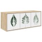 vidaXL Κρεμαστός θρανίο τηλεόρασης HANAU 102 x 33 x 40 εκ. Sonoma Δρυς