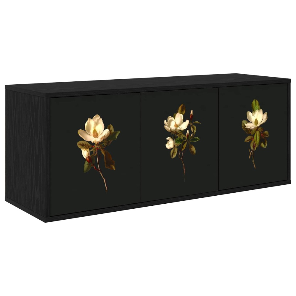 vidaXL Κρεμαστός θρανίο τηλεόρασης BREMEN 102 x 33 x 40 εκ. Μαύρη Δρυς