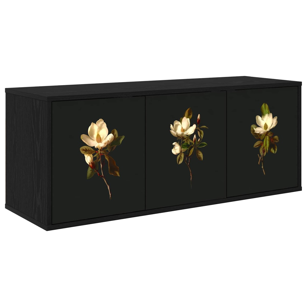 vidaXL Κρεμαστός θρανίο τηλεόρασης BREMEN 102 x 33 x 40 εκ. Μαύρη Δρυς