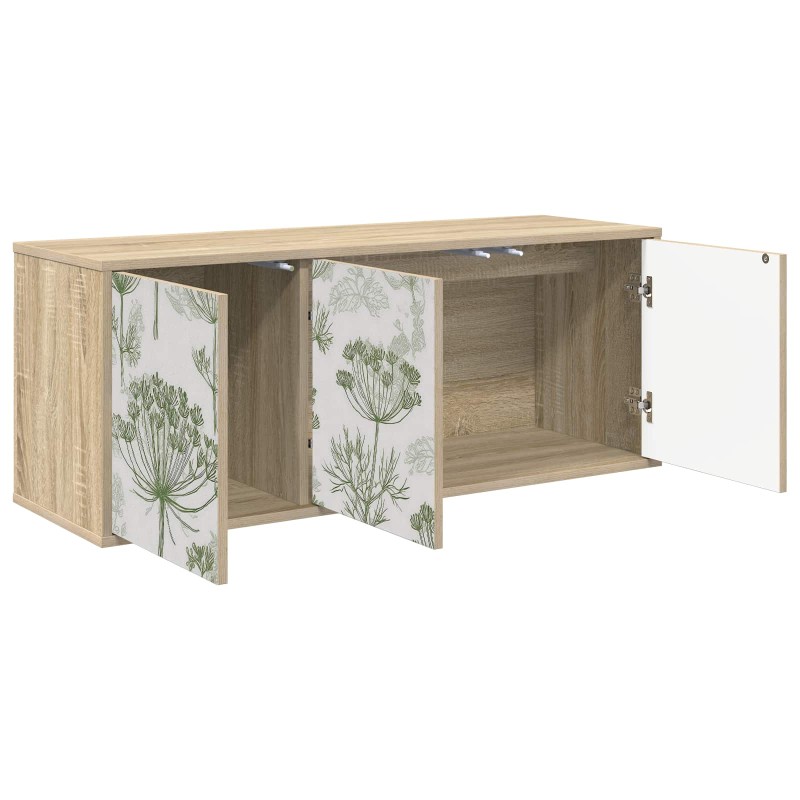 vidaXL Κρεμαστός θρανίο τηλεόρασης GOTHA 102 x 33 x 40 εκ. Sonoma Δρυς