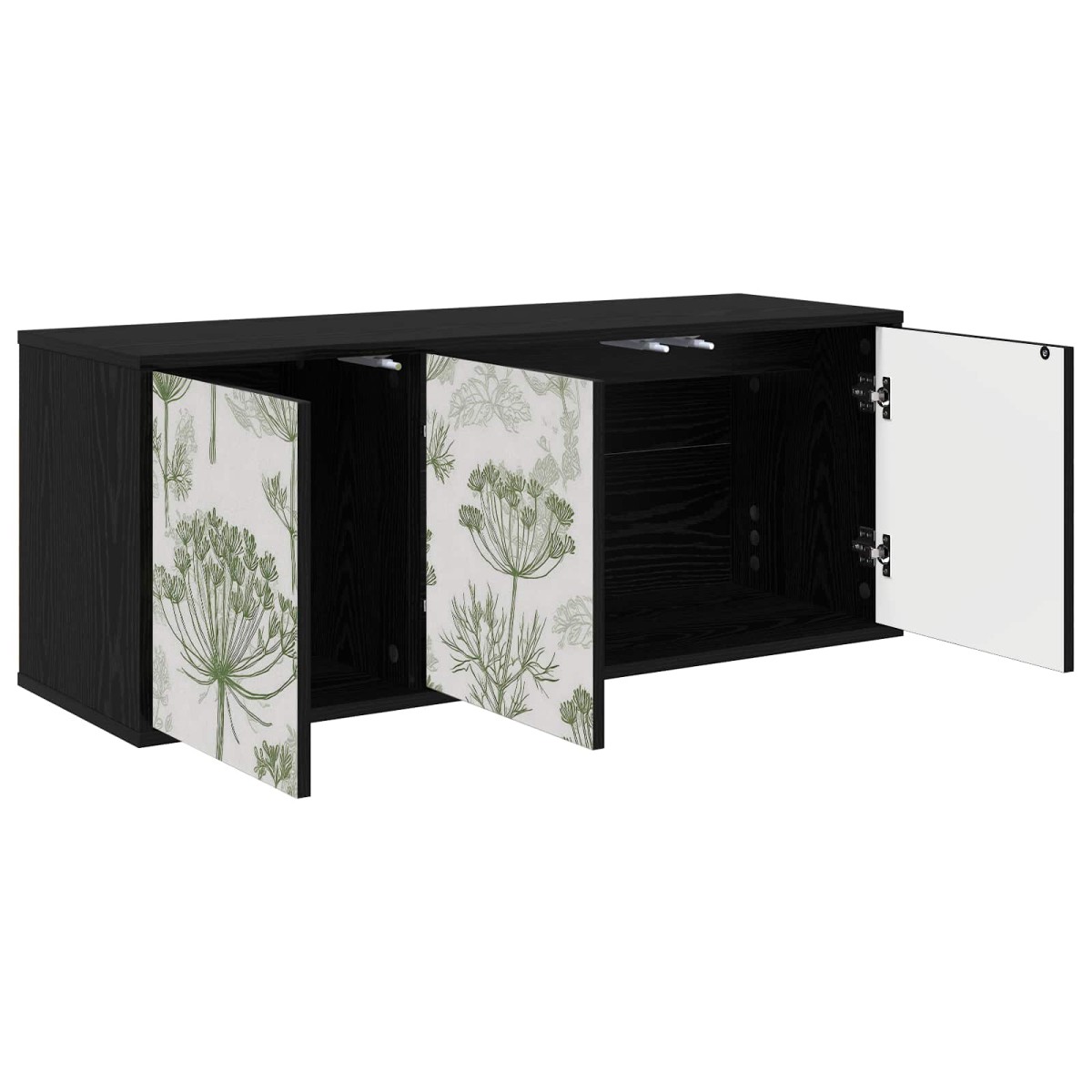vidaXL Κρεμαστός θρανίο τηλεόρασης GOTHA 102 x 33 x 40 εκ. Μαύρη Δρυς