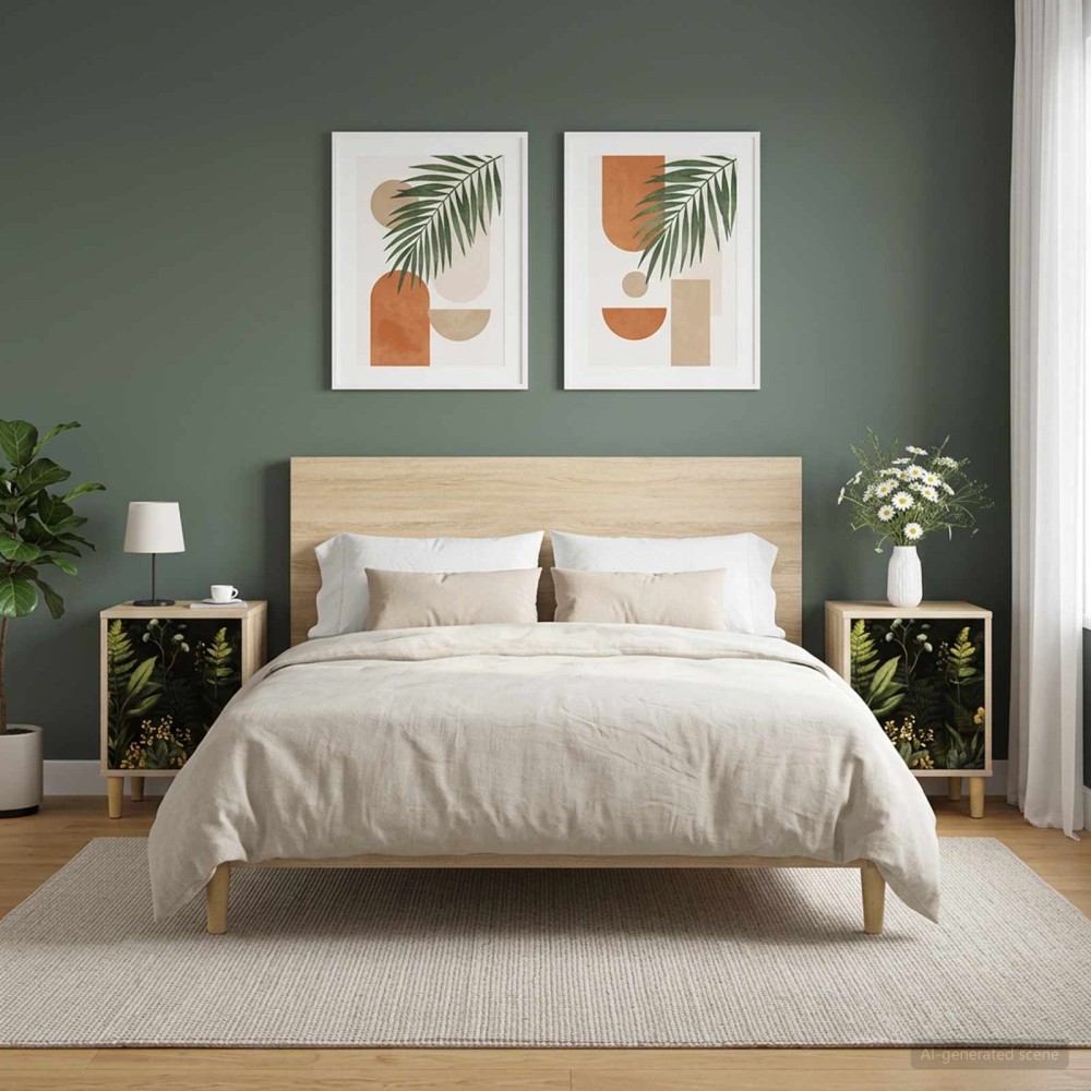 vidaXL Κομοδίνο RHENEN 2 τμχ. Sonoma Δρυς 36 x 33 x 50 εκ.