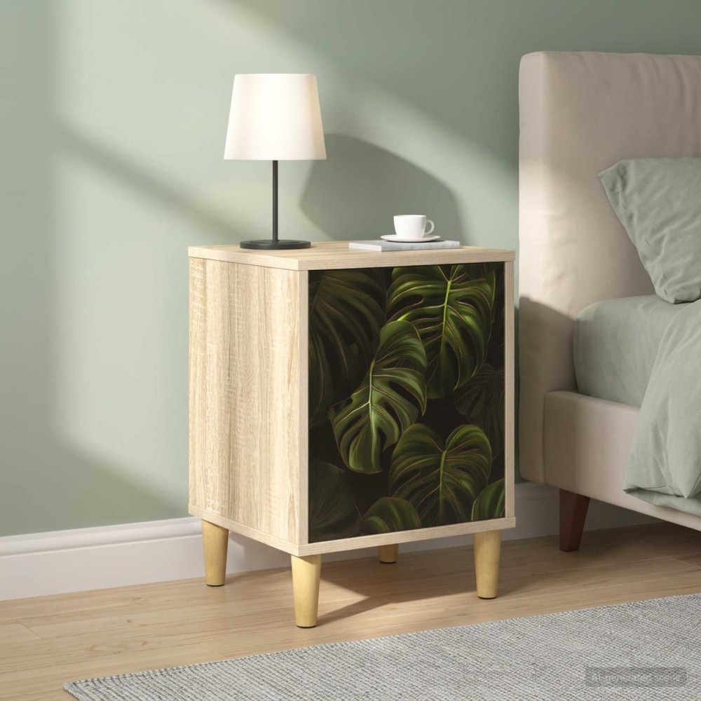 vidaXL Κομοδίνο ELBURG 2 τμχ. Sonoma Δρυς 36 x 33 x 50 εκ.