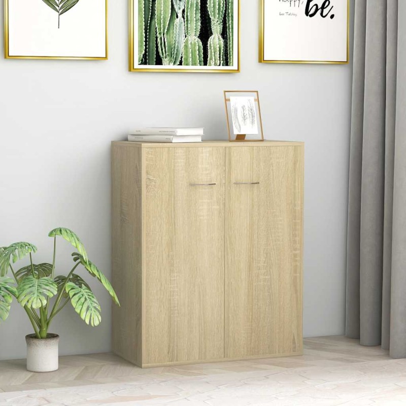 vidaXL Ντουλάπι Sonoma Δρυς 60 x 30 x 75 εκ. από Επεξ. Ξύλο