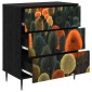 vidaXL Κουτί με συρτάρια ZAANDAM Σχέδιο δάσους 66 x 36,5 x 76 εκ.