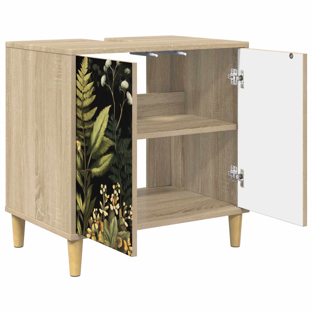 vidaXL Ντουλάπι Μπάνιου RHENEN Sonoma 60 x 40 x 60 εκ