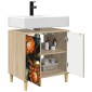 vidaXL Ντουλάπι Μπάνιου LOCHEM Sonoma 60 x 40 x 60 εκ