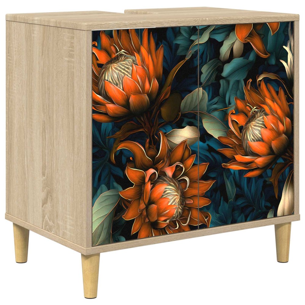 vidaXL Ντουλάπι Μπάνιου LOCHEM Sonoma 60 x 40 x 60 εκ