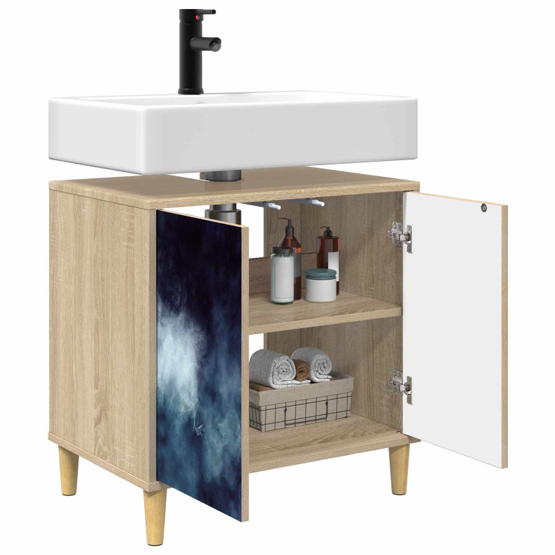 vidaXL Ντουλάπι Μπάνιου RAALTE Sonoma 60 x 40 x 60 εκ