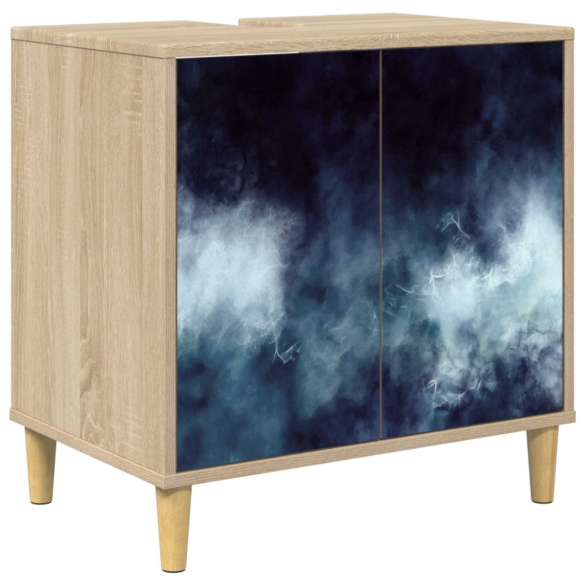 vidaXL Ντουλάπι Μπάνιου RAALTE Sonoma 60 x 40 x 60 εκ