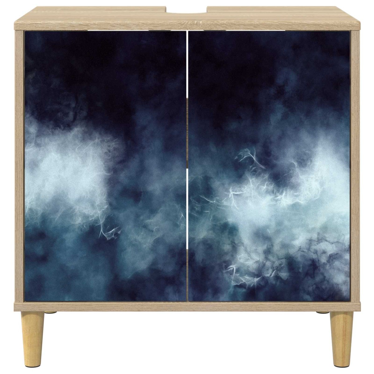 vidaXL Ντουλάπι Μπάνιου RAALTE Sonoma 60 x 40 x 60 εκ