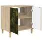vidaXL Ντουλάπι Μπάνιου ELBURG Sonoma 60 x 40 x 60 εκ