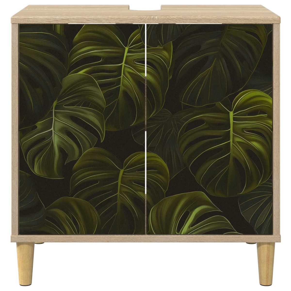 vidaXL Ντουλάπι Μπάνιου ELBURG Sonoma 60 x 40 x 60 εκ