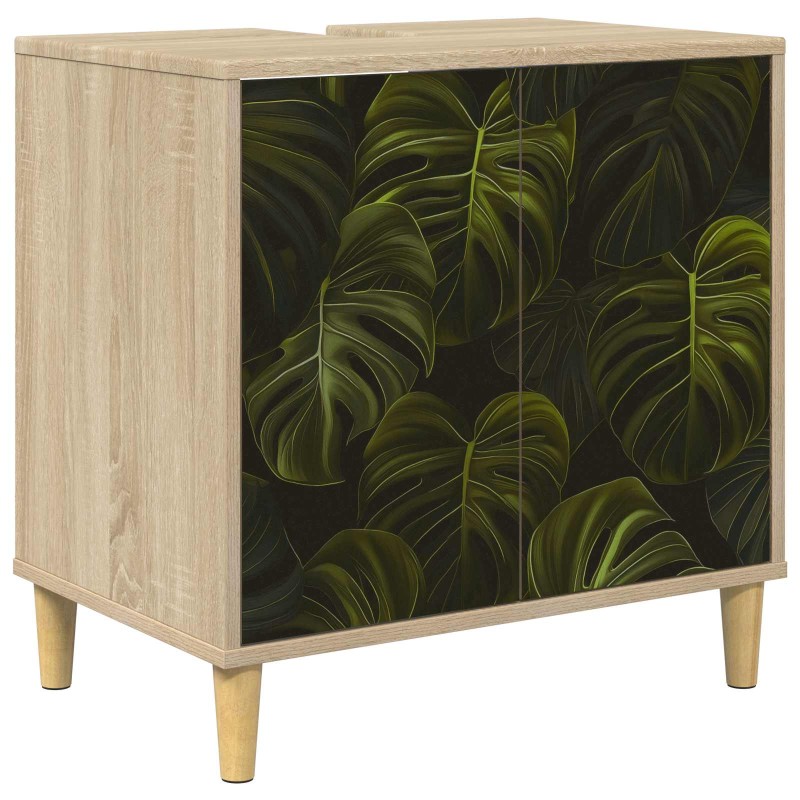 vidaXL Ντουλάπι Μπάνιου ELBURG Sonoma 60 x 40 x 60 εκ