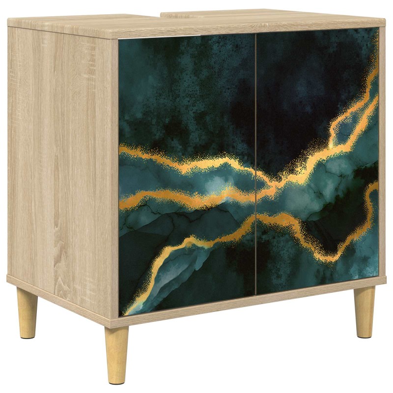 vidaXL Ντουλάπι Μπάνιου WIJHE Sonoma 60 x 40 x 60 εκ