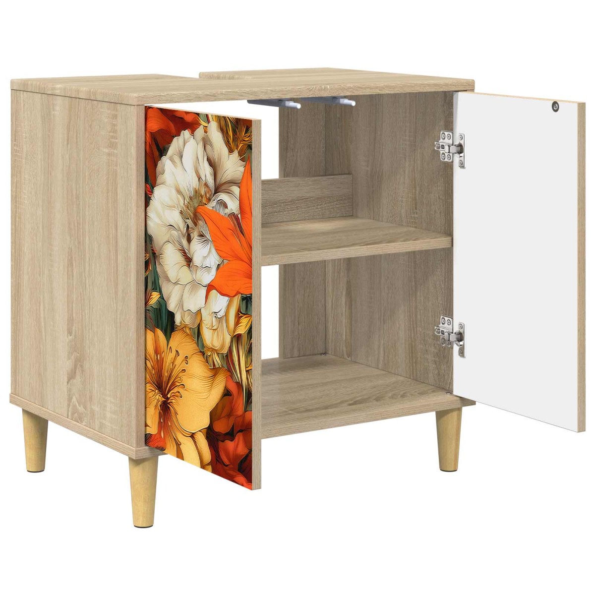 vidaXL Ντουλάπι Μπάνιου GENNEP Sonoma 60 x 40 x 60 εκ