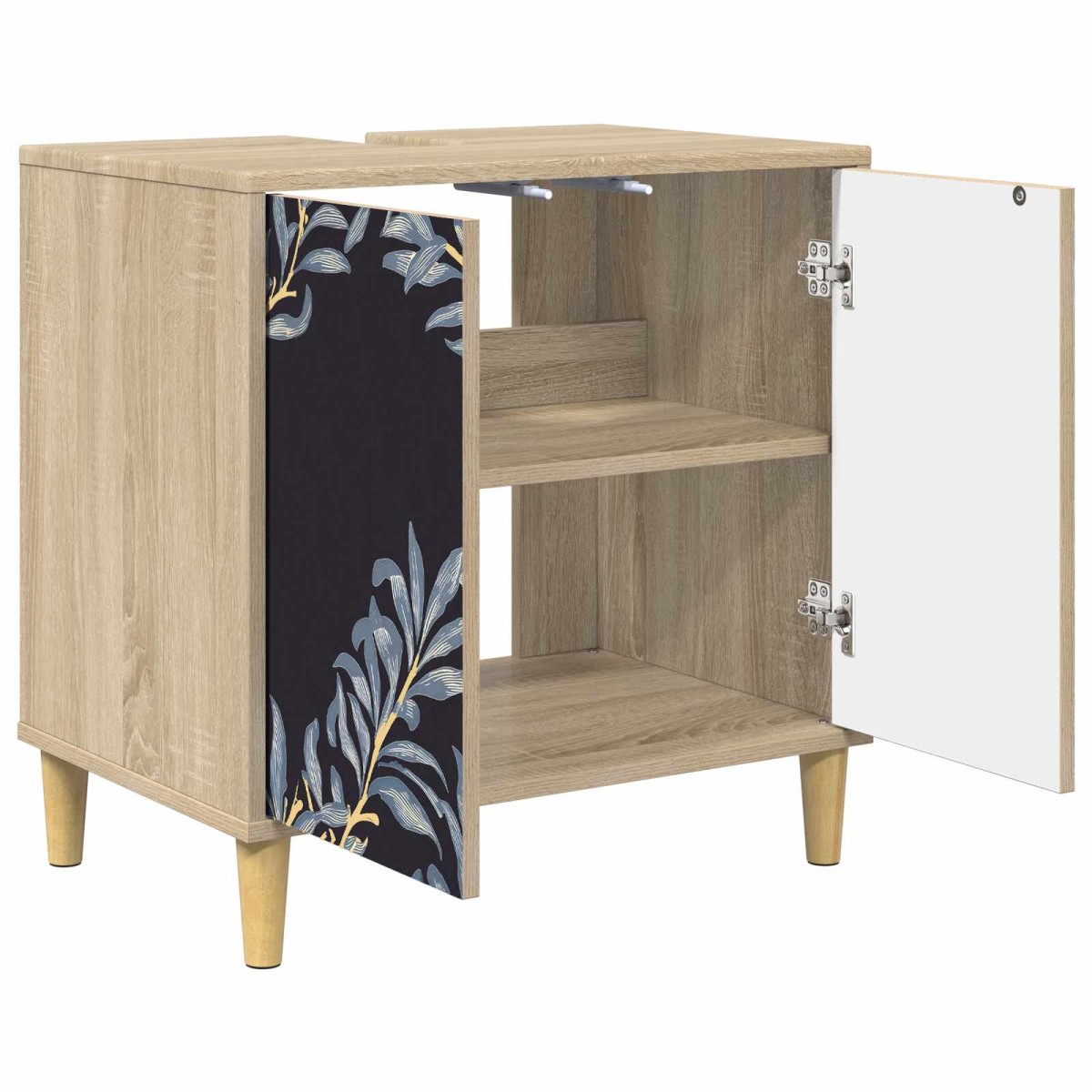 vidaXL Ντουλάπι Μπάνιου DOKKUM Sonoma 60 x 40 x 60 εκ