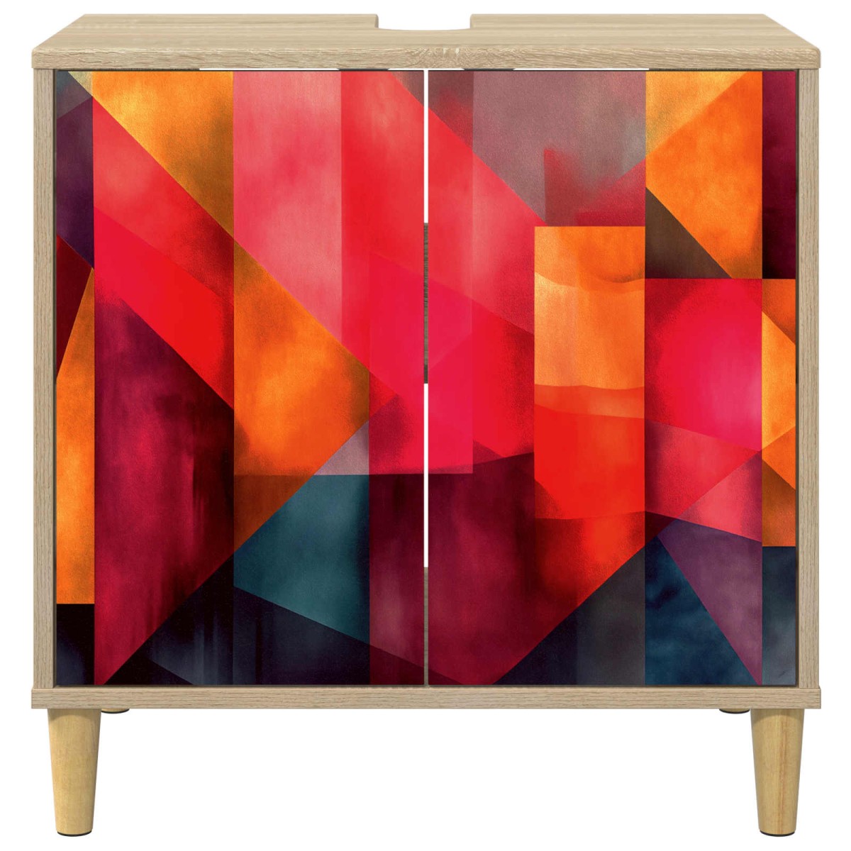 vidaXL Ντουλάπι Μπάνιου HEESCH Sonoma 60 x 40 x 60 εκ