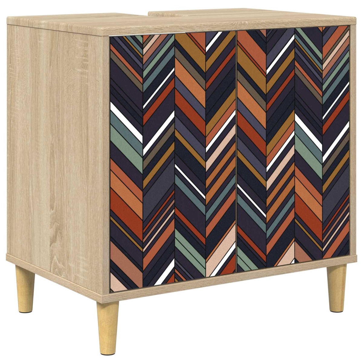 vidaXL Ντουλάπι Μπάνιου OMMEN Sonoma 60 x 40 x 60 εκ