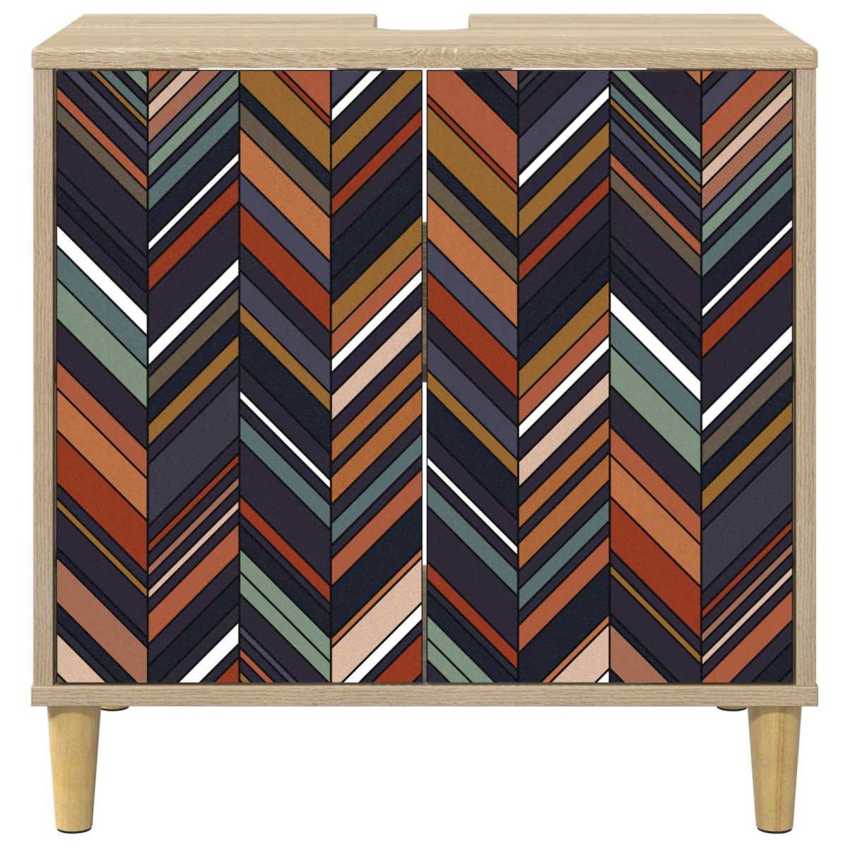 vidaXL Ντουλάπι Μπάνιου OMMEN Sonoma 60 x 40 x 60 εκ