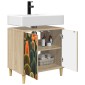 vidaXL Ντουλάπι Μπάνιου ZAANDAM Sonoma 60 x 40 x 60 εκ