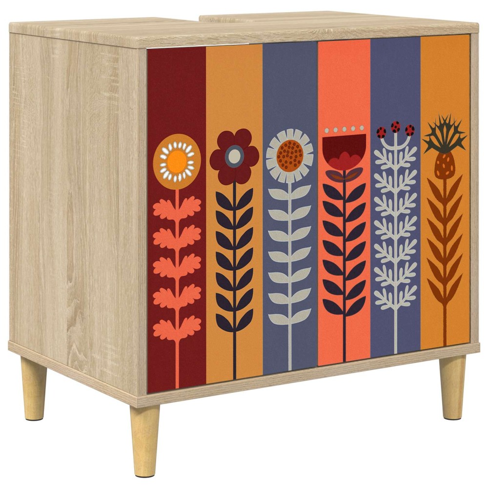 vidaXL Ντουλάπι Μπάνιου ESSEN Sonoma 60 x 40 x 60 εκ